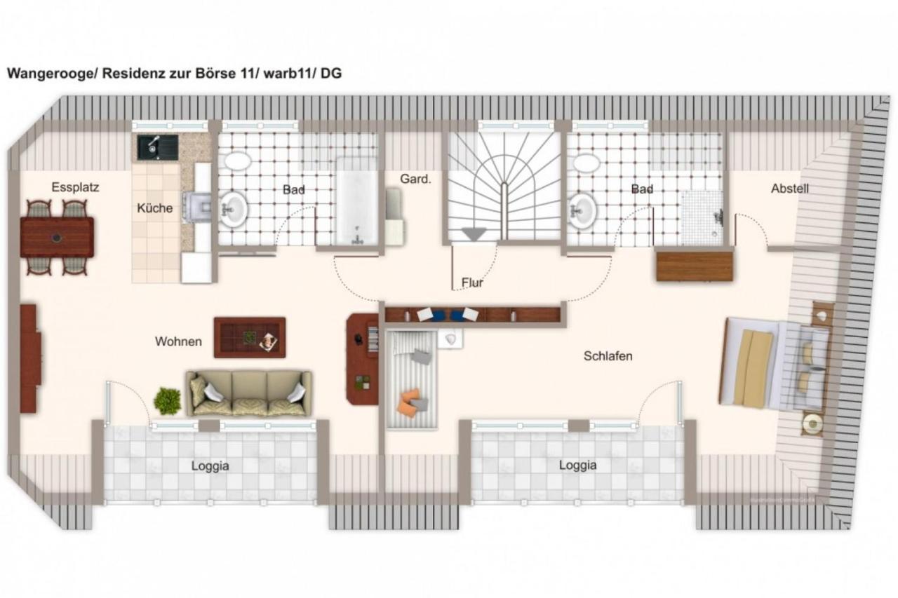 Residenz Zur Boerse Residenz Zur Boerse 11 Apartment Wangerooge Ngoại thất bức ảnh